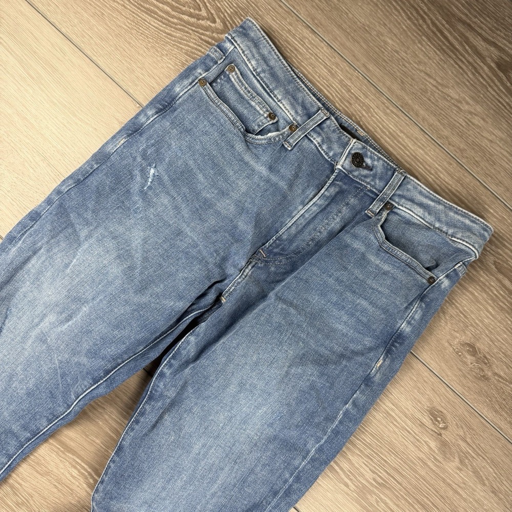 Express Men's Straight Leg Skinny Fit Denim Jeans Blue Fits 32x30.5